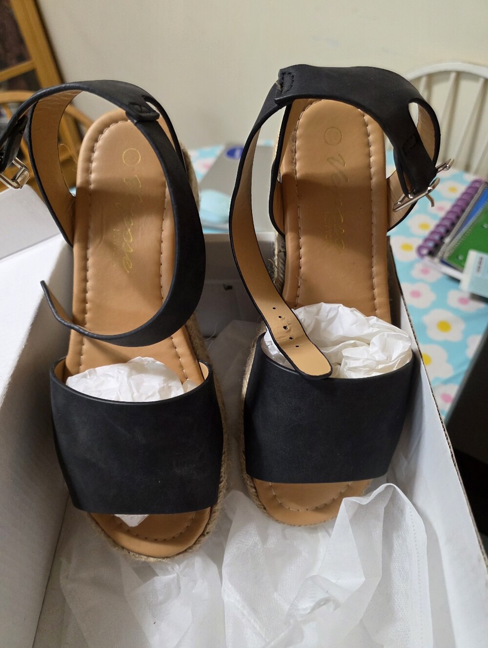Black Vepose Summer Sandals